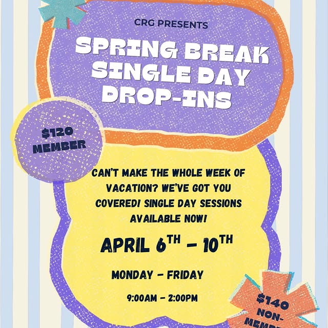 Looking for something fun for your kids to do during April break? Sign them up for our …