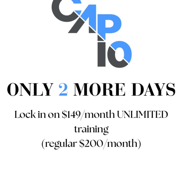 August Special is ending soon! You've got 2 days to snag $50 off UNLIMITED training. He…