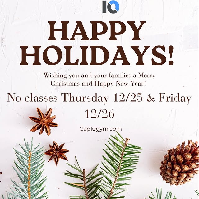 Happy Holidays from us at Cap10! Enjoy this time with your families, relax, and eat all…
