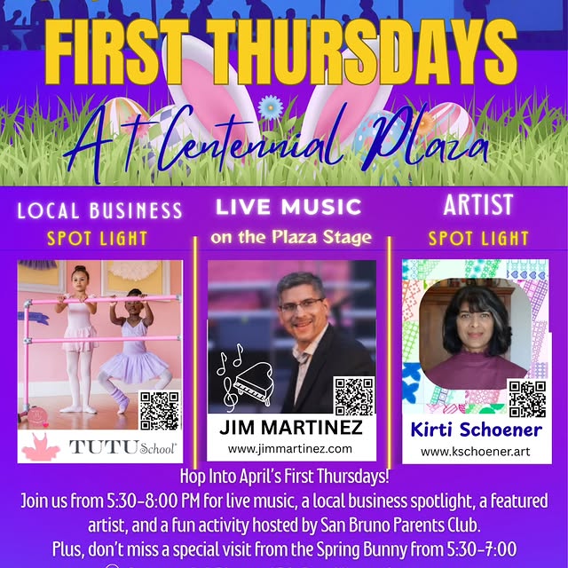🌸 The Bunny is hopping into Downtown San Bruno for April’s First Thursdays! 

With spr…