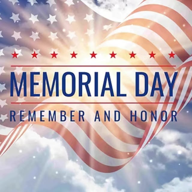 Happy Memorial Day! We will be closed Monday in observance of the holiday.