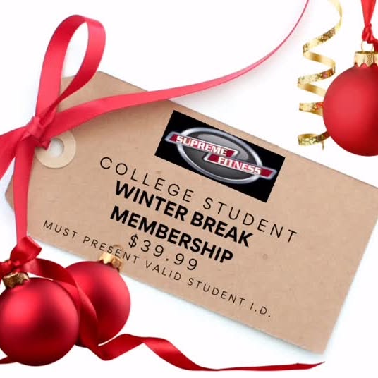 College students! We’ve got you covered over the holidays.  Only $39.99 and workout unt…