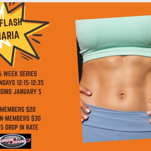 Abs in a FLASH with Maria 💥 That’s right …20 minutes of PURE CORE * 6 week series begi…