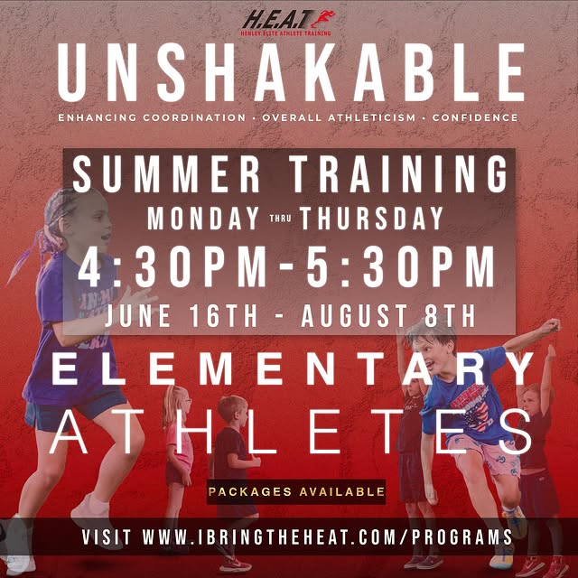 Elementary athletes: UNSHAKABLE starts this week!
We’re excited for another summer of g…