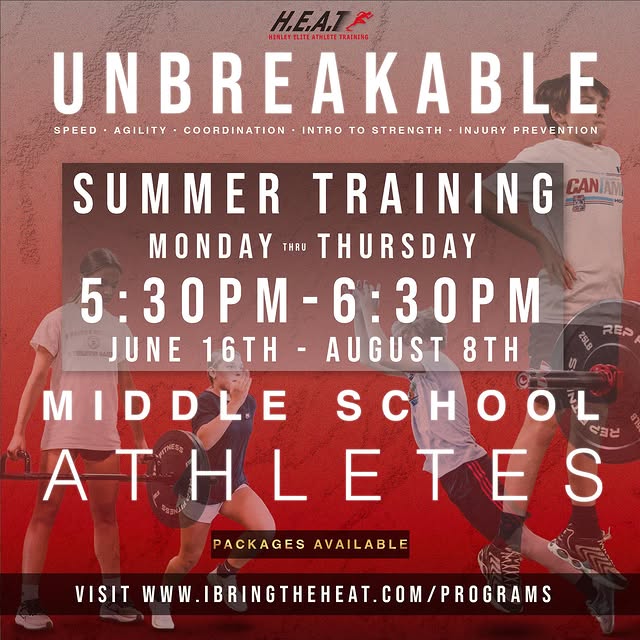 Middle School Athletes!
We’re excited to get to work this summer with you all!
.
.
#ath…