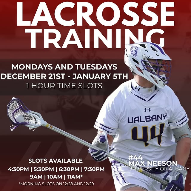 BOYS LACROSSE TRAINING!

We are excited to have Max this winter to join in our offering…