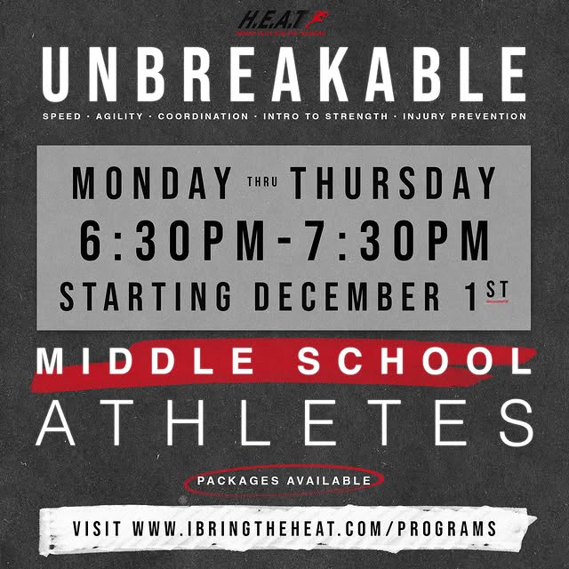 Let’s go middle schoolers!! We are starting back up on December 1st and can’t wait to w…