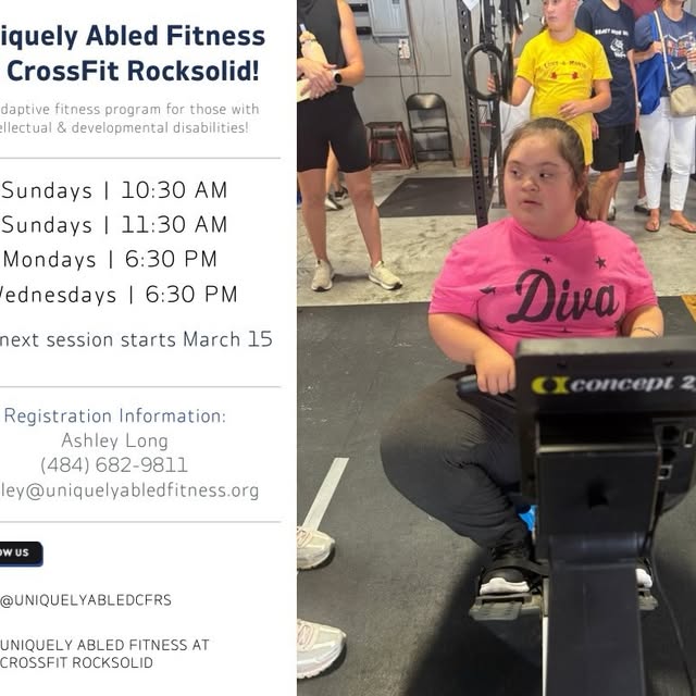 Our next session of Uniquely Abled Fitness at CrossFit RockSolid starts March 15! UAF s…