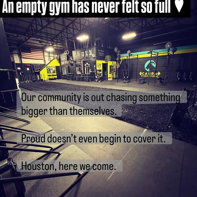 It’s a little too quiet in here…HYROX Houston, we’re coming for you 🖤 Let’s go CABRA �…