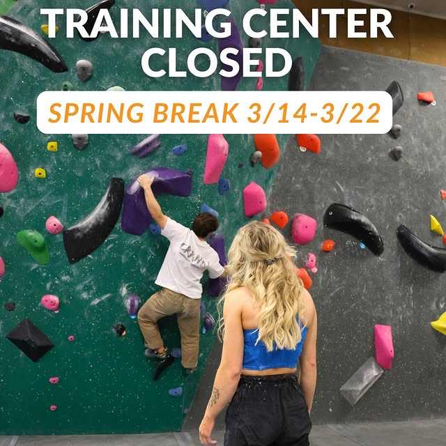 Training Center will be CLOSED March 4th-22nd! Will resume to normal hours 3/23. May yo…