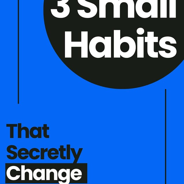 Three small habits that can make a real difference in your day.

1. Don't check your ph…