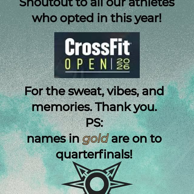 #crossfitopen2026 at DCF was ONE FOR THE BOOKS! If you see someone on this list, give t…
