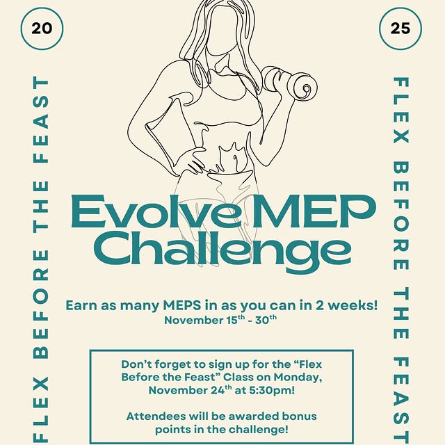 Our Flex Before the Feast Challenge is all about effort, consistency, and community!  G…