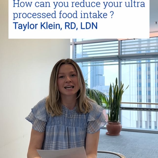 Taylor Klein, RD, LDN, shares 5 easy ways of reducing your consumption of ultra-process…