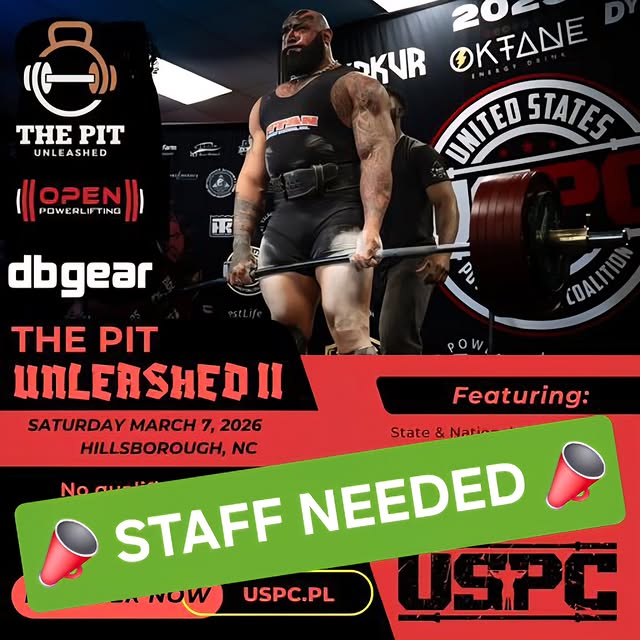 📣 ATTENTION 📣⁣

Staff needed at the Pit Unleashed II in Hillsborough, NC this Saturda…