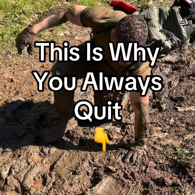 This is why you always quit…

You say you’re going to do something…
and then you don’t.…