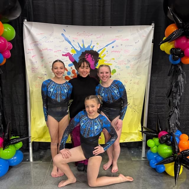 Gold, Platinum and Diamond athletes at the Drop It Like It’s Hot Katelyn Ohashi meet in…