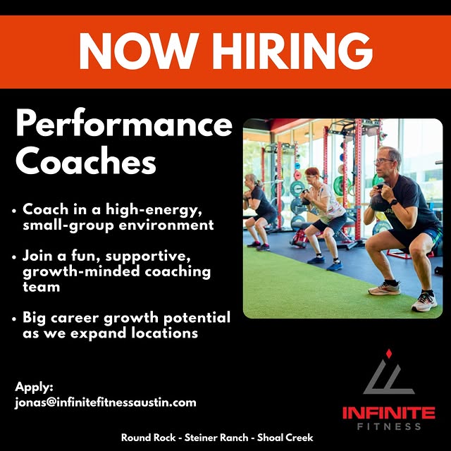 Infinite Fitness is expanding — and we’re looking for an A-player Performance Coach to …