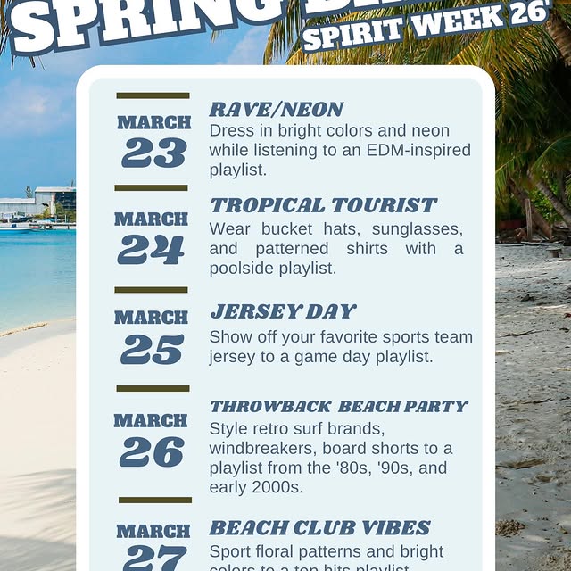 SPRING BREAK MODE: ACTIVATED 🌴☀️

We’re bringing the vibes all week long—neon vibes, b…
