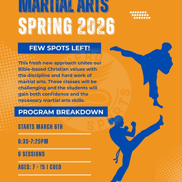 We have a few spots left for our Youth Martial Arts Class starting this Friday! Head to…