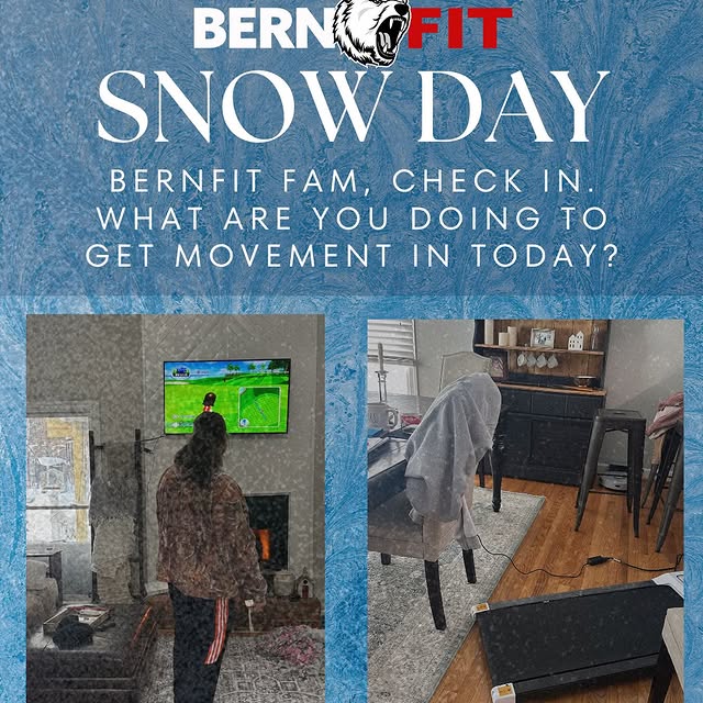 ❄️ Snowed in doesn’t mean shut down! ❄️

BernFit fam — if you’re stuck inside today, le…