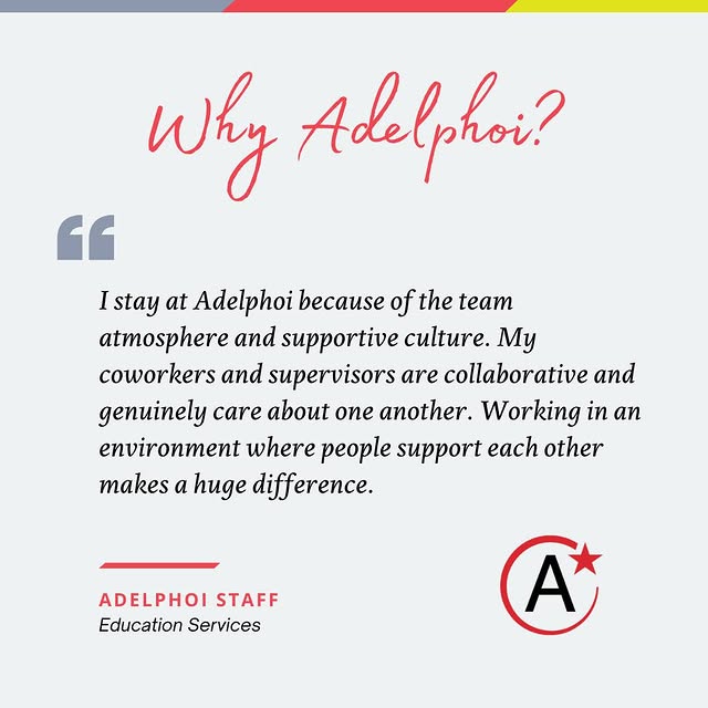 Why build your career at Adelphoi? 
Our staff say it best.

"I stay at Adelphoi because…
