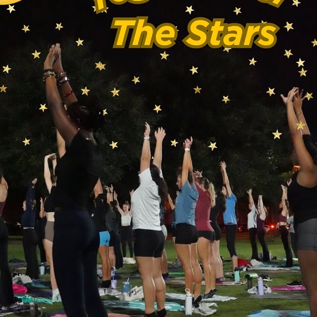This is your sign to go to Yoga Under the Stars tomorrow night, Wednesday, March 11 fro…