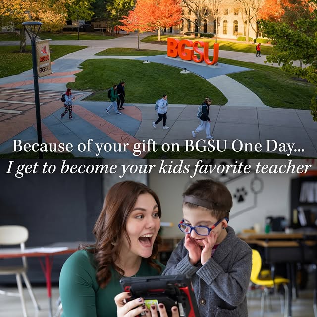 Because of your gift on #BGSUOneDay, we get to create the ultimate public good: prepari…