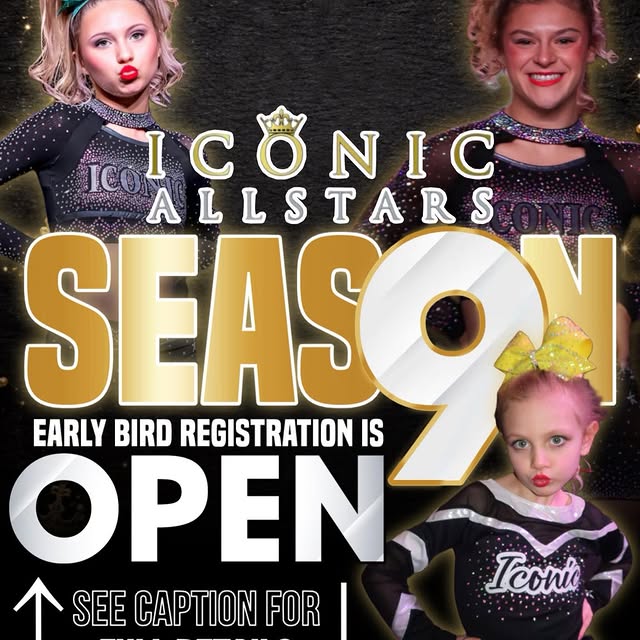 ✨SEASON 9… TIME TO SHINE!✨

Early Bird Registration for Iconic Allstars Season 9 Evalua…