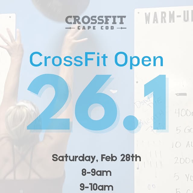 Open Saturday kicks off tomorrow 🔥
Workout 26.1 goes down in class with organized heat…