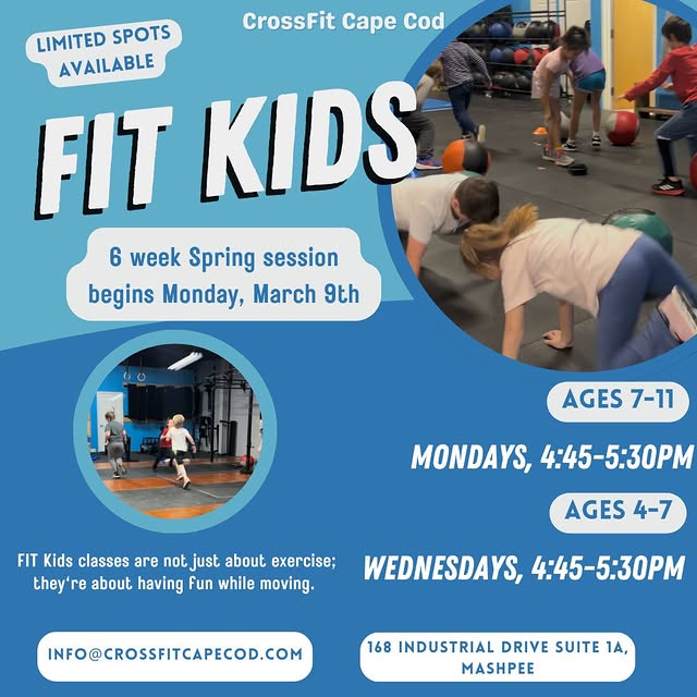 FIT Kids: Spring Session 🏃

Our 6-week session kicks off March 9th and spots are limit…