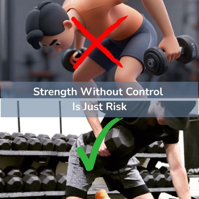 Here's something most people get wrong about strength training: they think lifting heav…