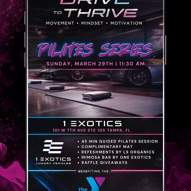 Join us for a one-of-a-kind Pilates experience at ONE EXOTICS, all in support of the Ta…