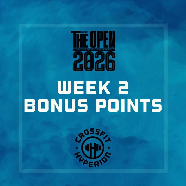 Crossfit Open 2026 Week 2

💪🏽LETS GO💪🏽