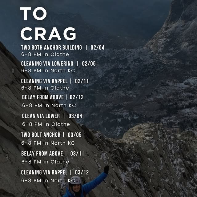 Gym to Crag is Back!!🙌

New to the climbing world and want to gain more confidence for…
