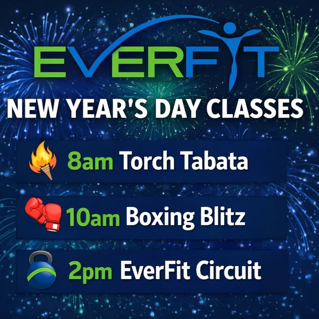 Join us to start 2026 with a great workout! Bring a friend or family member!