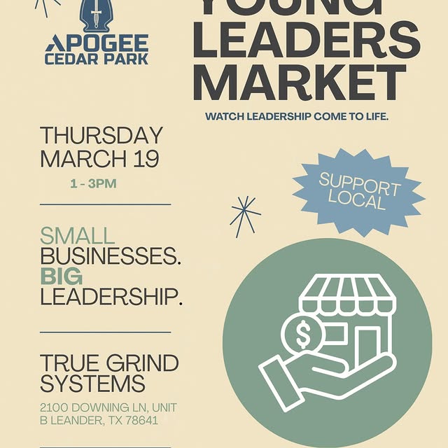 Big ideas. Real businesses. True leadership.

Join us for our Young Leaders Market and …