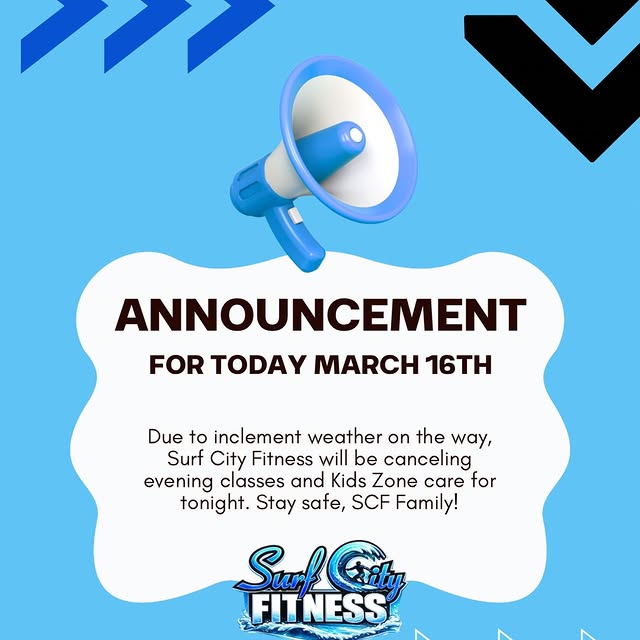 🚨Announcement! Tonight’s evening classes and Kids Zone will be canceled and closed due…