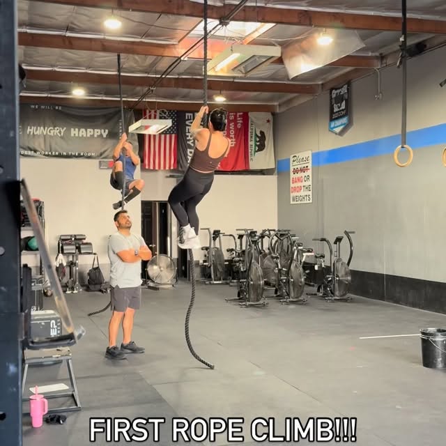 @iloveyou_jenny with her first rope climb!!! Trust me it feels a lot higher than it loo…