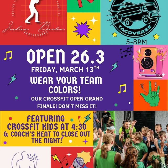 The 2026 CrossFit Open Grand Finale is going down this Friday! 🔥💪

It’s Team Color Ni…