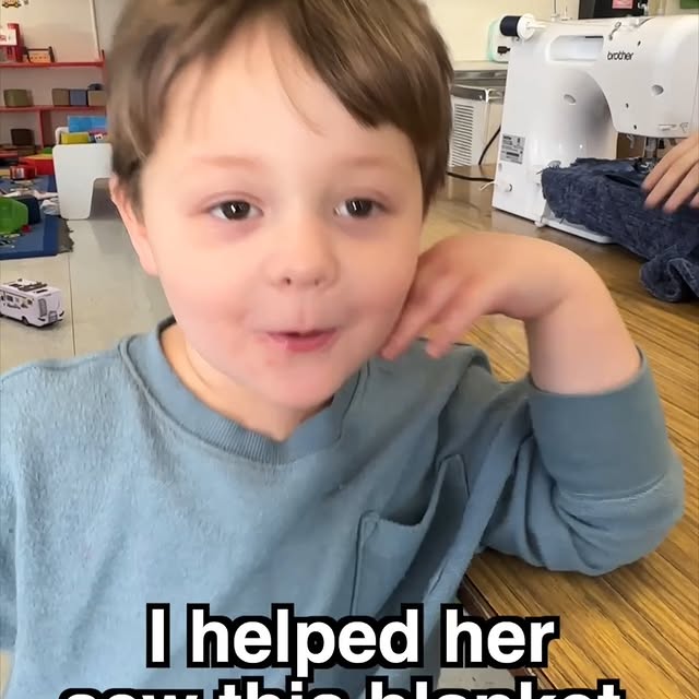 Students from our preschool class show us their auction item ("class act") that they ma…