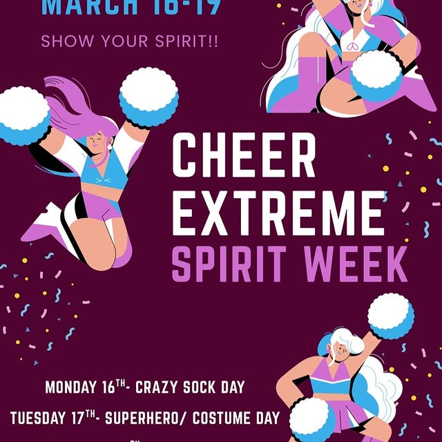 Spirit week is coming up! 📣💪#cheerextreme #cheerextremeidaho #spiritweek