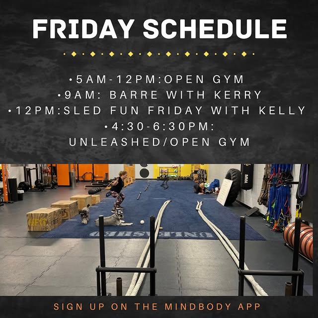 We’re around all day tomorrow! Get your pre-weekend workout in 💪