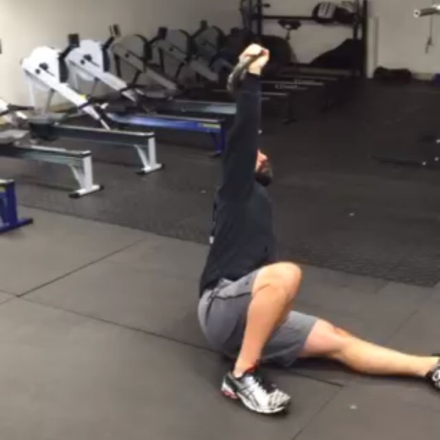 Turkish get up (TGU) demo for the January challenge