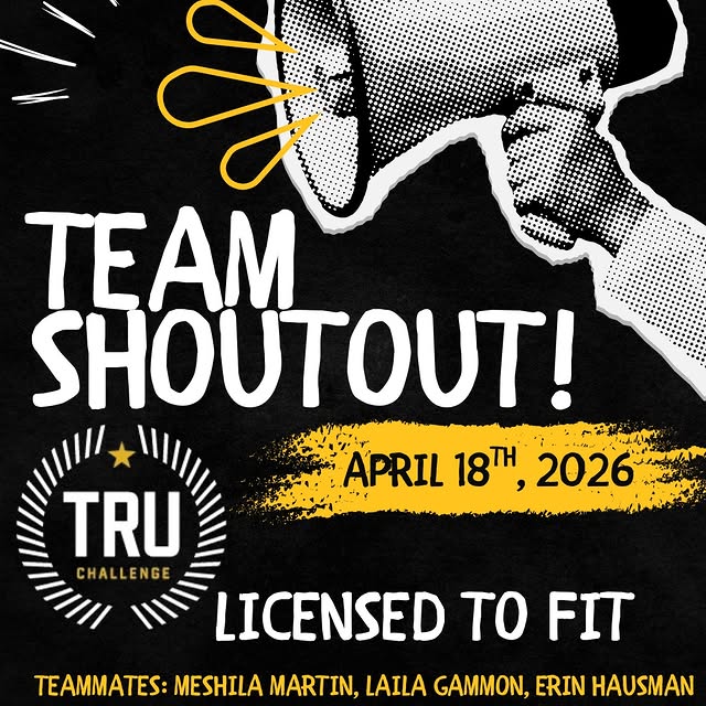 Licensed to Fit is officially on the books.
Strong.
Savvy.
Certified to compete.
April …