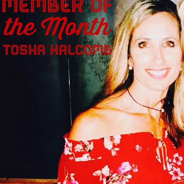 Congratulations to Tosha Halcomb, our 865 March Member of the Month. She’s sweet as pie…