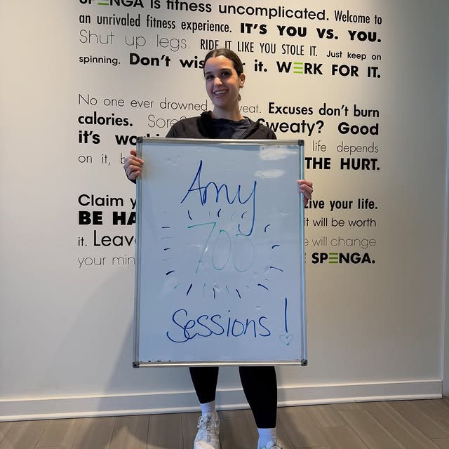 Congrats to Amy on hitting 700 sessions here at SPENGA A2! What an incredible achieveme…