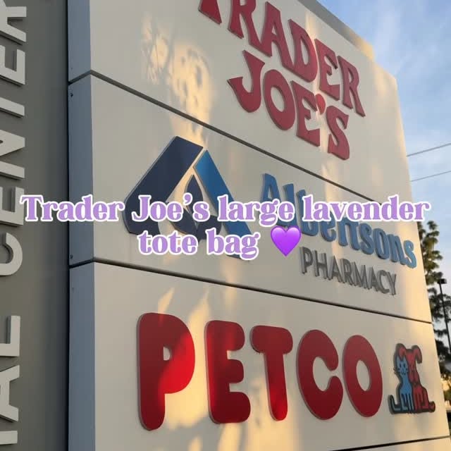 Why I need another bag idk cause it’s lavender #traderjoes 🤣😭 got there at 7:30 am an…