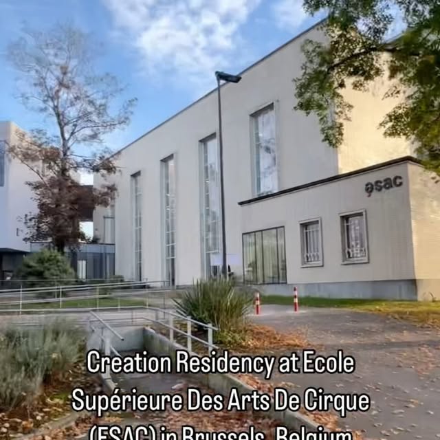 Peek inside @esacbruxelles where @andreagnzv and I are doing a Creation Residency this …