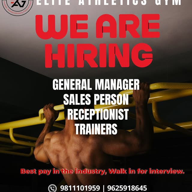 🔥 Elite Athletics Gym is Expanding! 🔥

We are looking for passionate and hardworking …